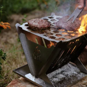 Big 5 compact braai South Africa biker braai stainless steel assembled