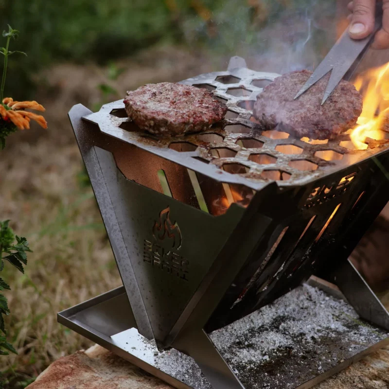 Big 5 compact braai South Africa biker braai stainless steel assembled