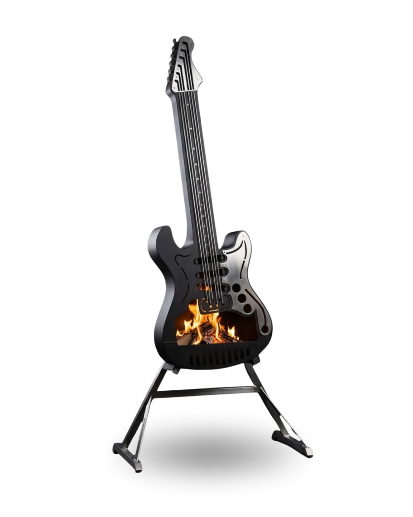the big 5 products Fireriff guitar fireplace